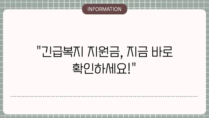 복지로 긴급볰지 생계지원금 신청 방법