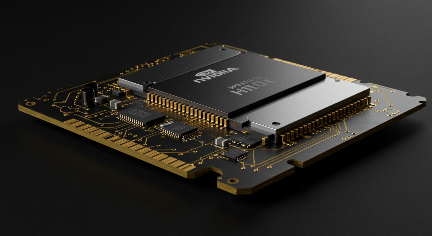 엔비디아의 H100 GPU 칩