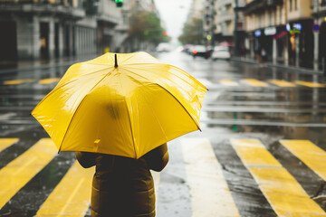 노란색 횡단보도의 도입