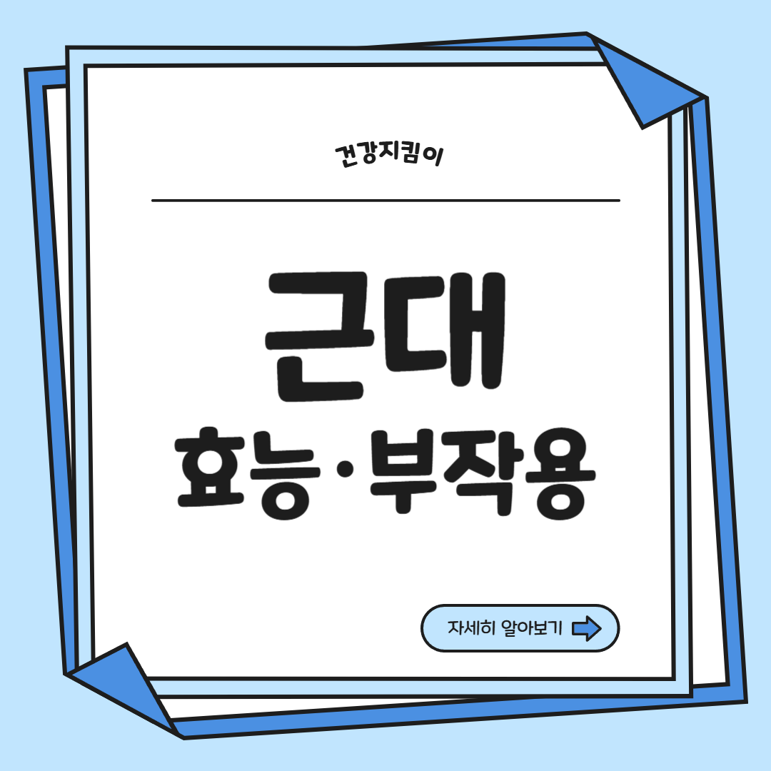 근대 효능과 부작용 나물 먹는법 고르는법 칼로리