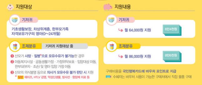 2025년 기저귀바우처 지원대상 신청방법, 사용처 및 잔액조회 알아보기