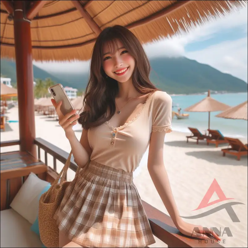 베트남 다낭으로 여행온 여성 직장인