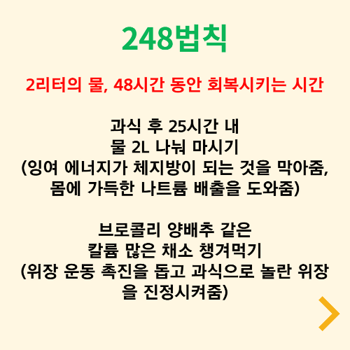 폭식 후에 살 안 찌는 다이어트 방법
