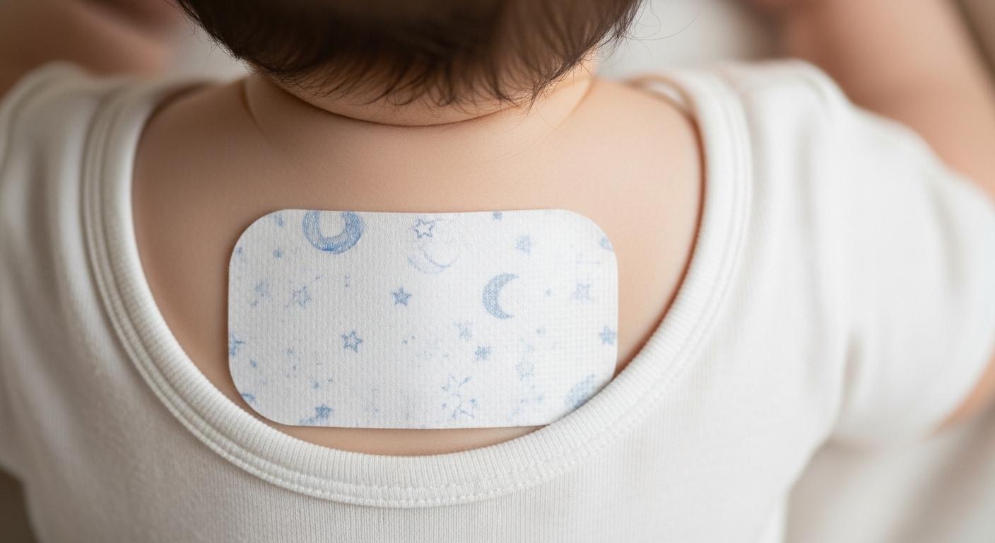 일본 아기 열패치