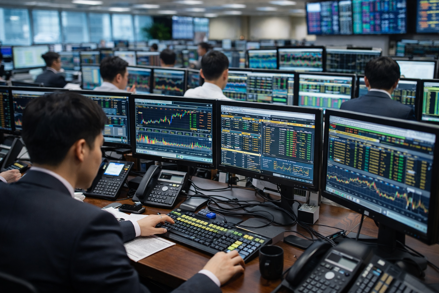 트레이딩룸 관련 이미지