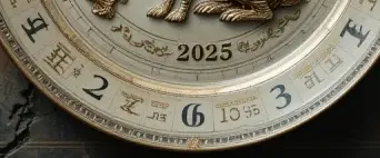 2025년 토끼띠 운세의 흐름을 나타내는 표시