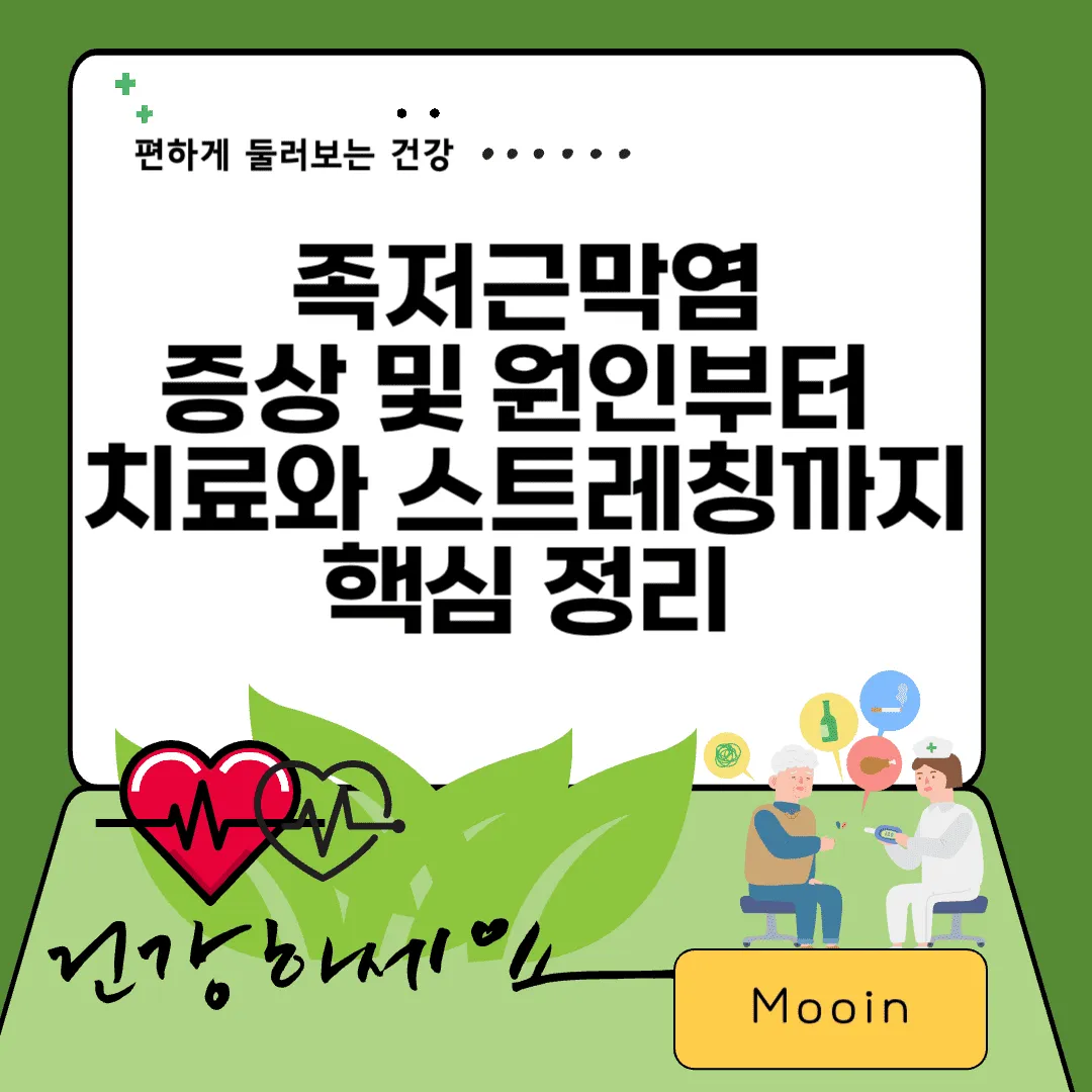 족저근막염, 증상 및 원인부터 치료와 스트레칭까지 핵심 정리