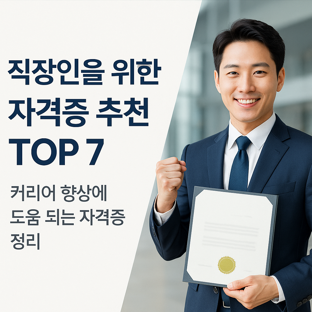 직장인을 위한 자격증 추천 TOP 7