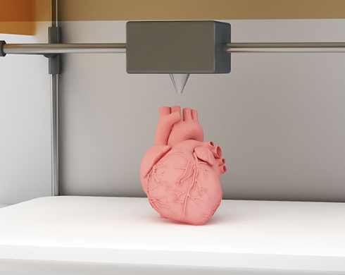 3D 프린트로 심장을 뽑는 사진