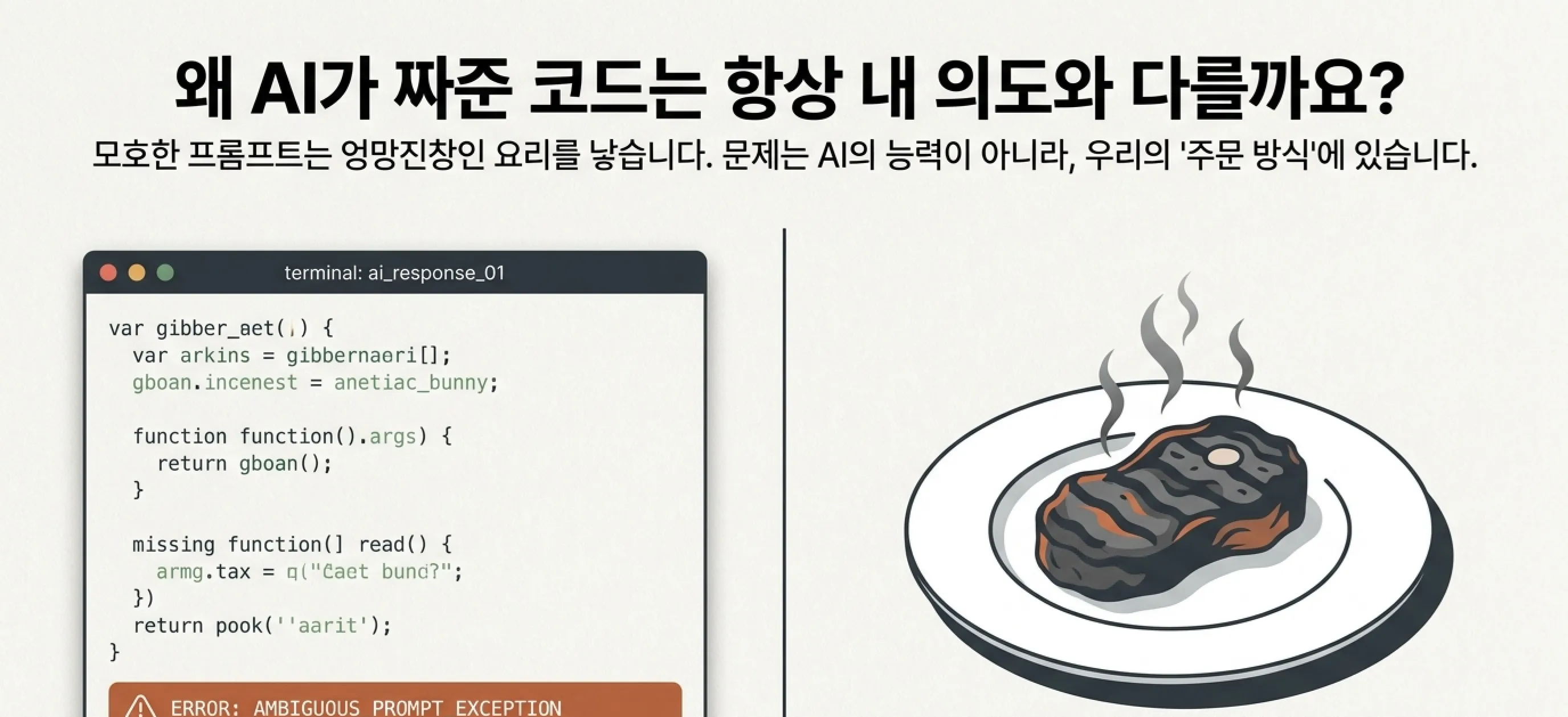 바이브 코딩 프롬프트 작성법 AI에게 첫 주문 넣기