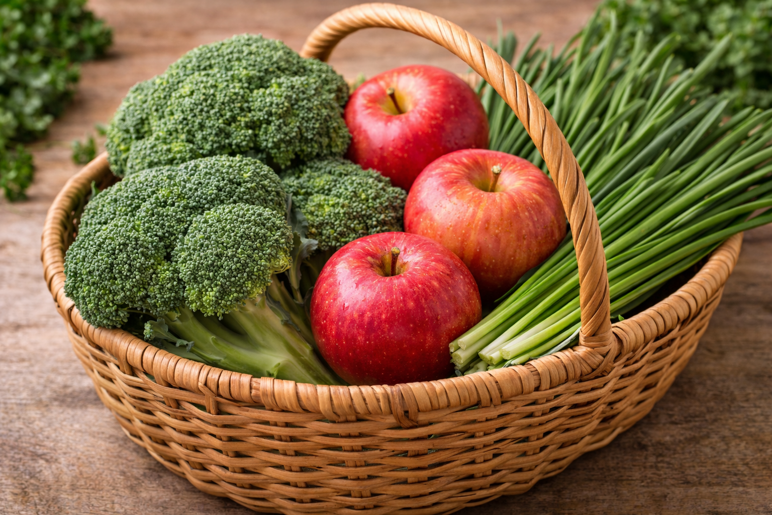 간 해독에 탁월한 채소와 과일들이 놓인 깨끗한 느낌의 썸네일 이미지