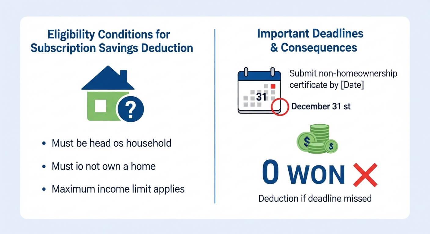 "사회초년생을 위한 '청약저축' 소득공제 무조건 받는 조건" : 세대주 여부와 무주택 확인서 제출 기한 등 놓치면 0원 되는 디테일.