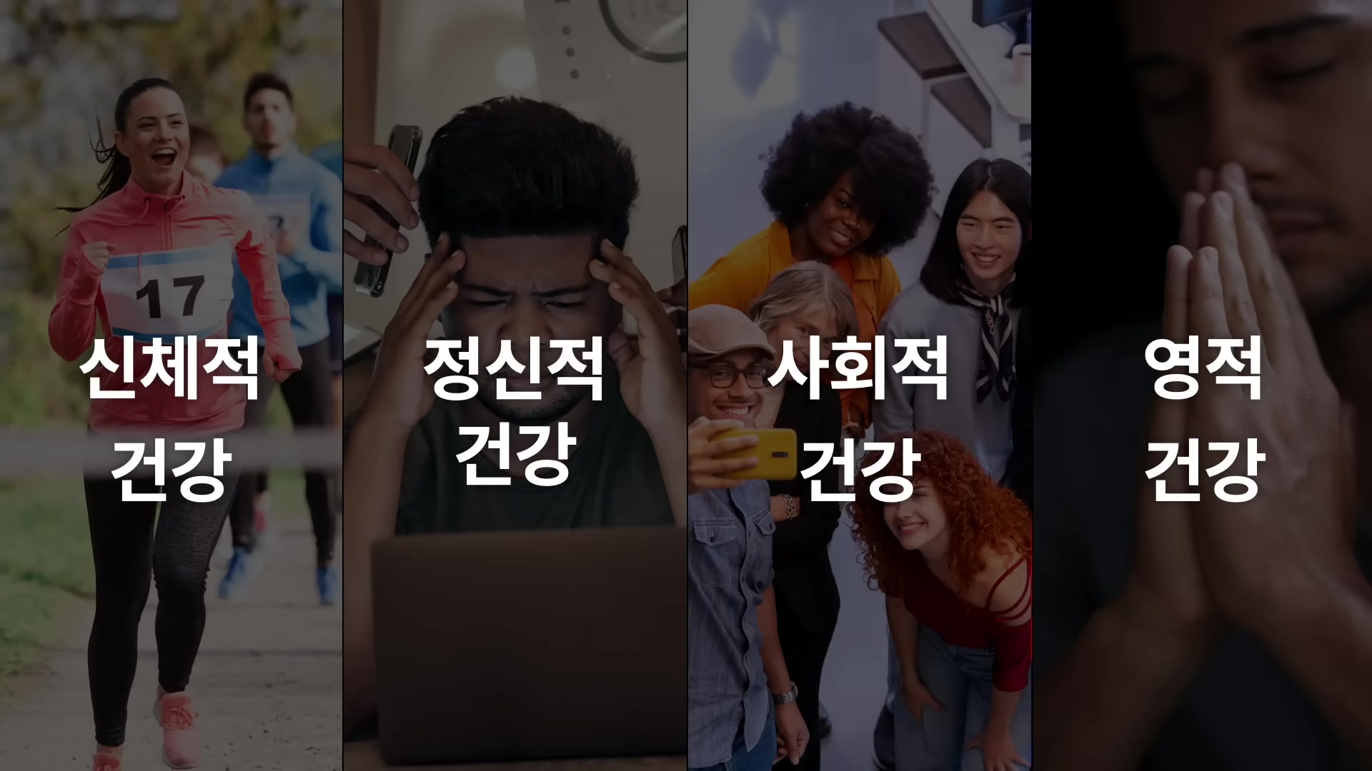 신체적, 정신적, 사회적, 영적 건강