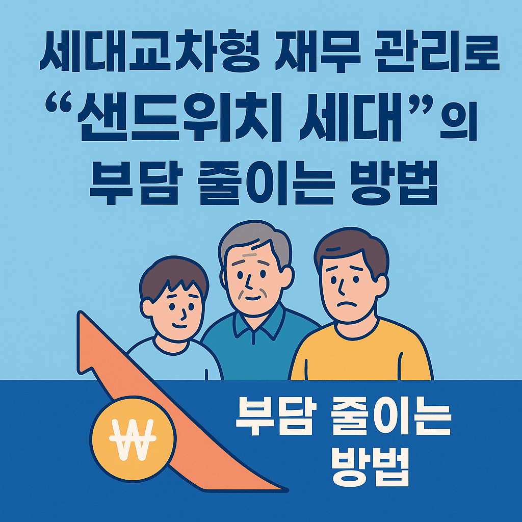 세대교차형 재무 관리로 샌드위치 세대의 부담 줄이는 방법
