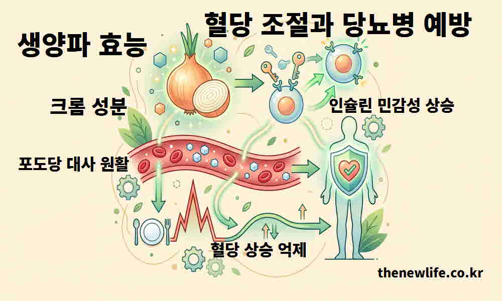 생양파 효능 혈당 조절 당뇨병 예방