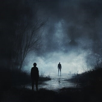 몽환의-미지-속으로-걸어가는-남자