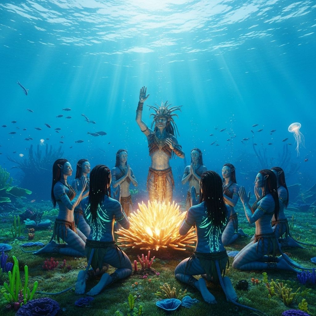 아바타3, 수중의식 장면