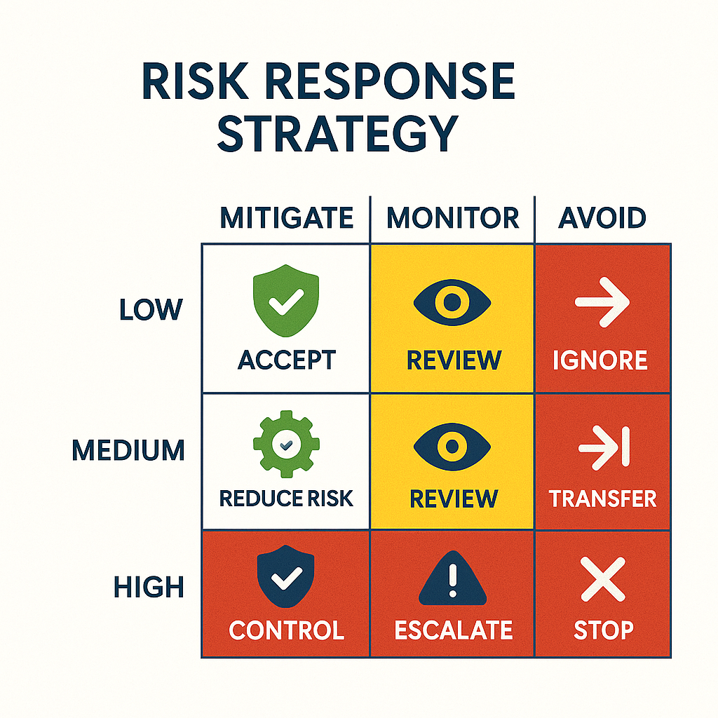 위험도별 대응 전략 매트릭스