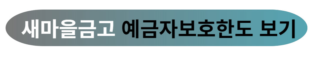 새마을금고 예금 및 출자금 예금자보호 한도 금액