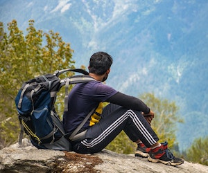 등산-휴식-이미지