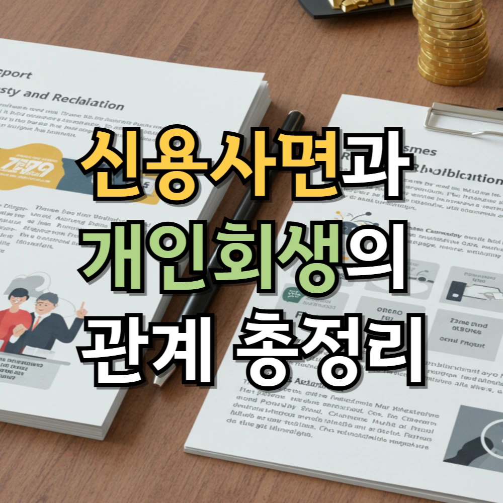 신용사면과 개인회생의 관계 총정리