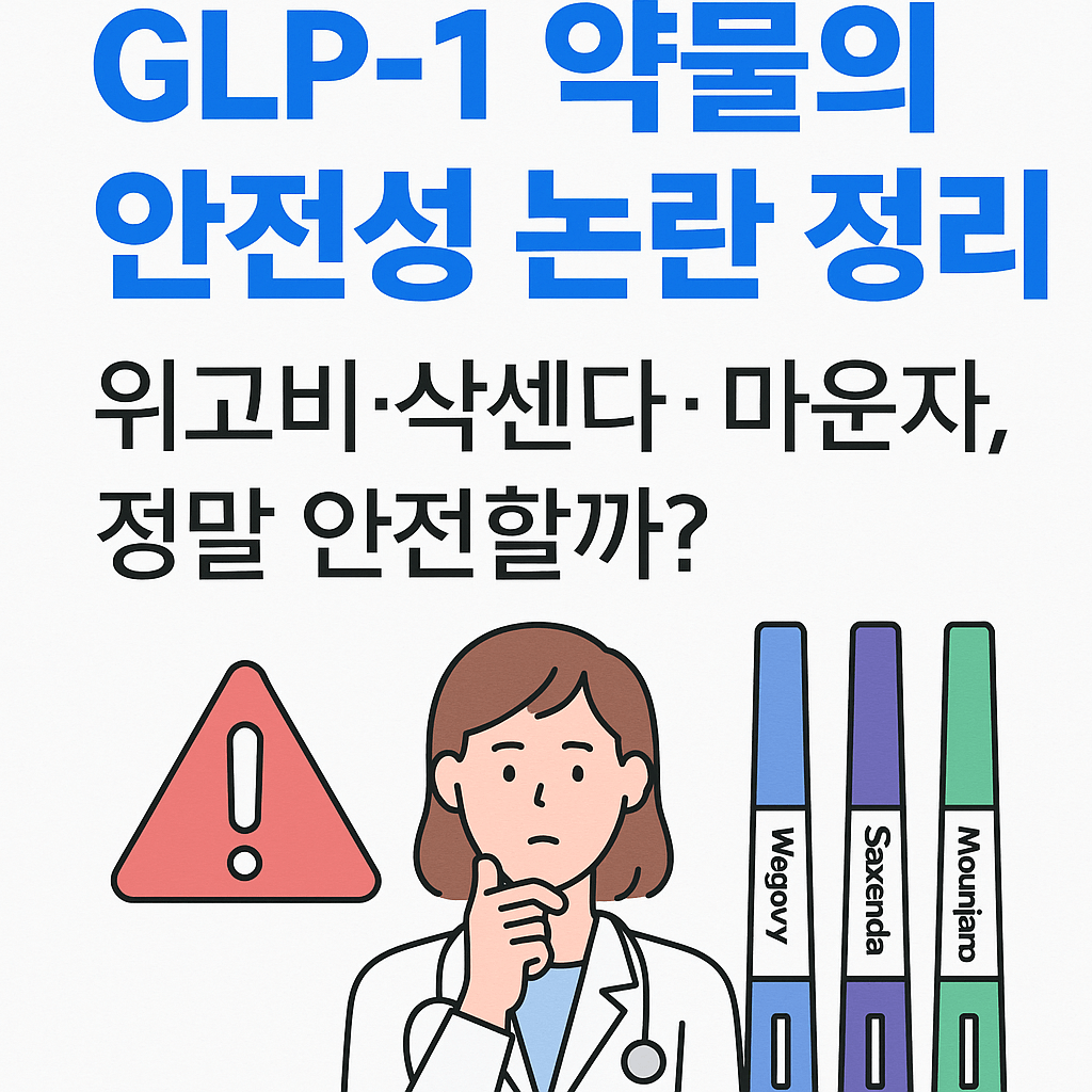 GLP-1 약물의 안전성 논란 정리｜위고비&middot;삭센다&middot;마운자, 정말 안전할까?