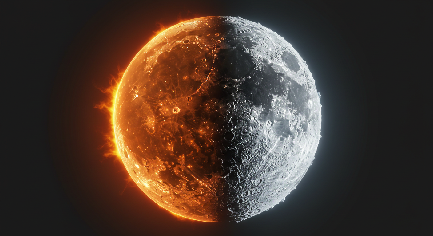 달의 표면온도가 무려 300&deg;C 차이 나는 이유와 해결책