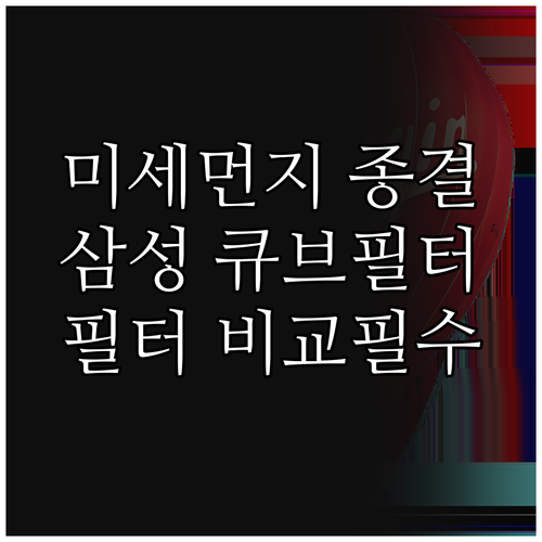 미세먼지 안녕 삼성 공기청정기 큐브 ..