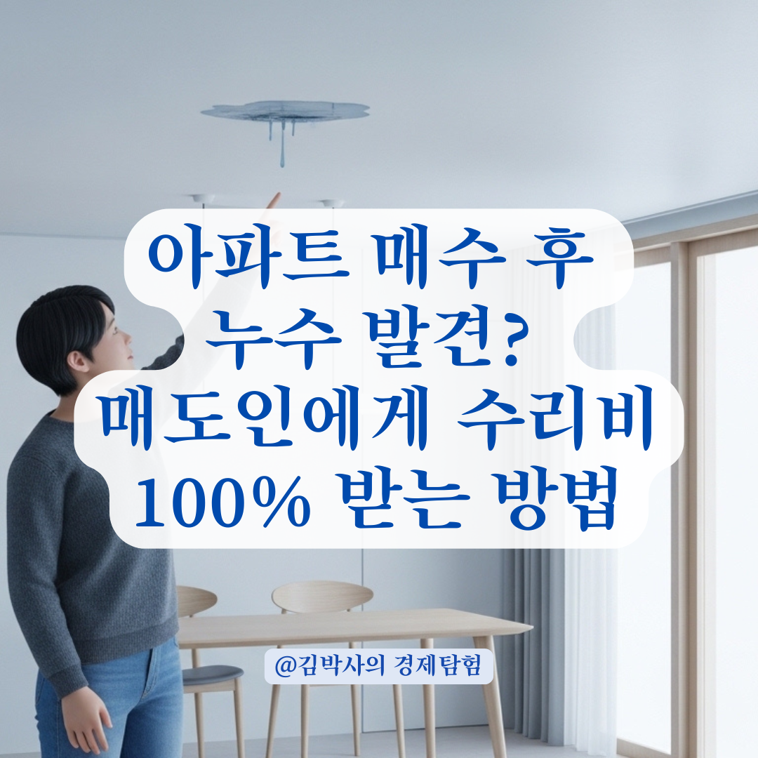 아파트 매매 계약 후 하자가 발견되었을 때 매도인과 원만한 합의 방법!