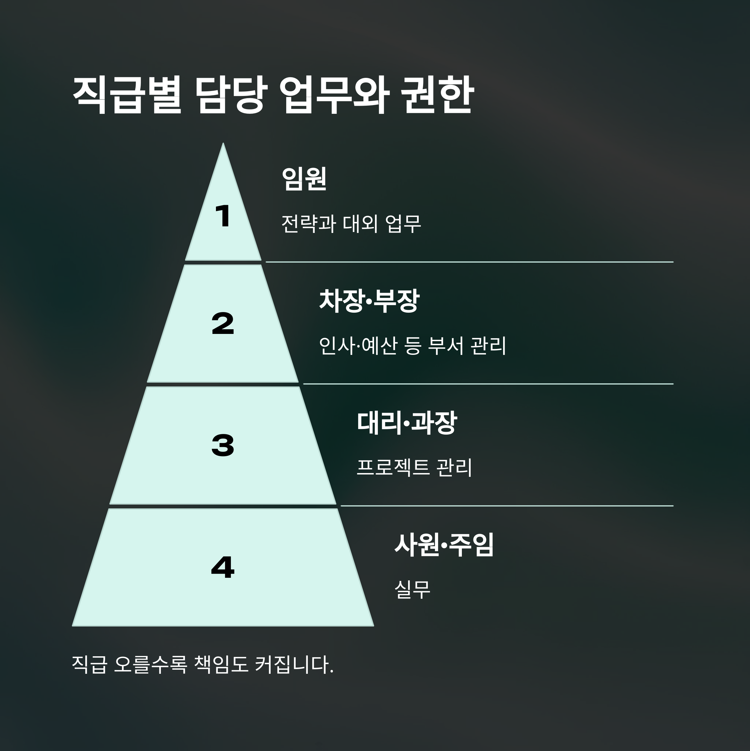 회사 직급 순서, 대표이사부터 주임&middot;계장&middot;팀장까지 한 번에 정리하는 가이드8