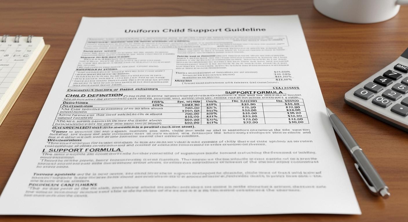 양육비 산정기준표