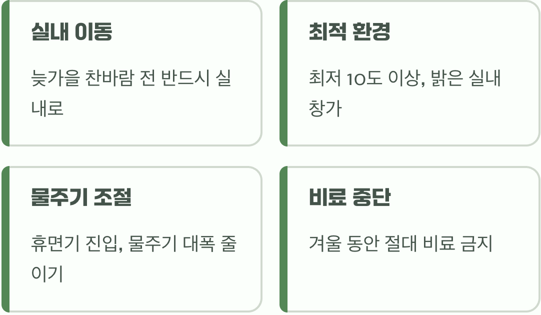 5. 겨울잠 자는 법 (월동 준비)