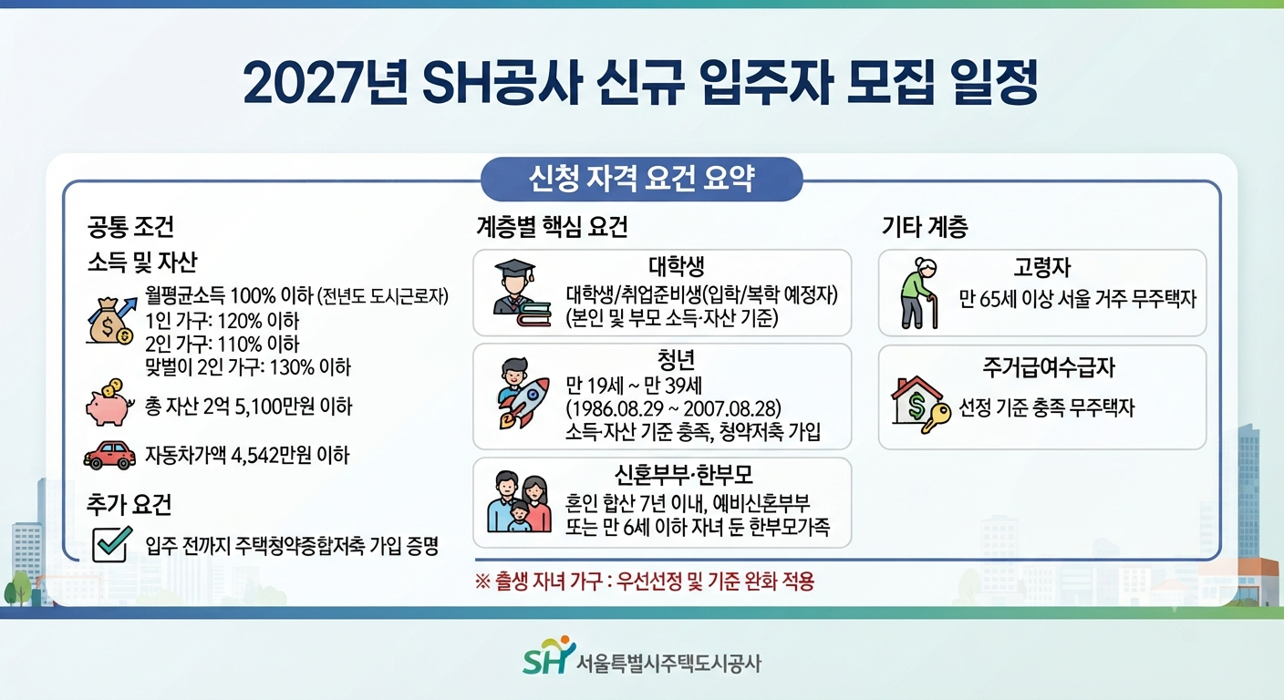 sh행복주택 입주자격