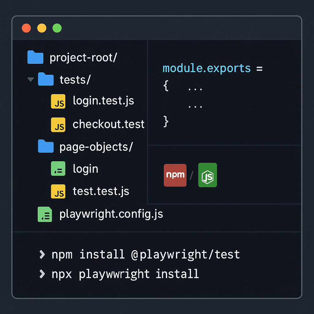Playwright 설정 파일 구조