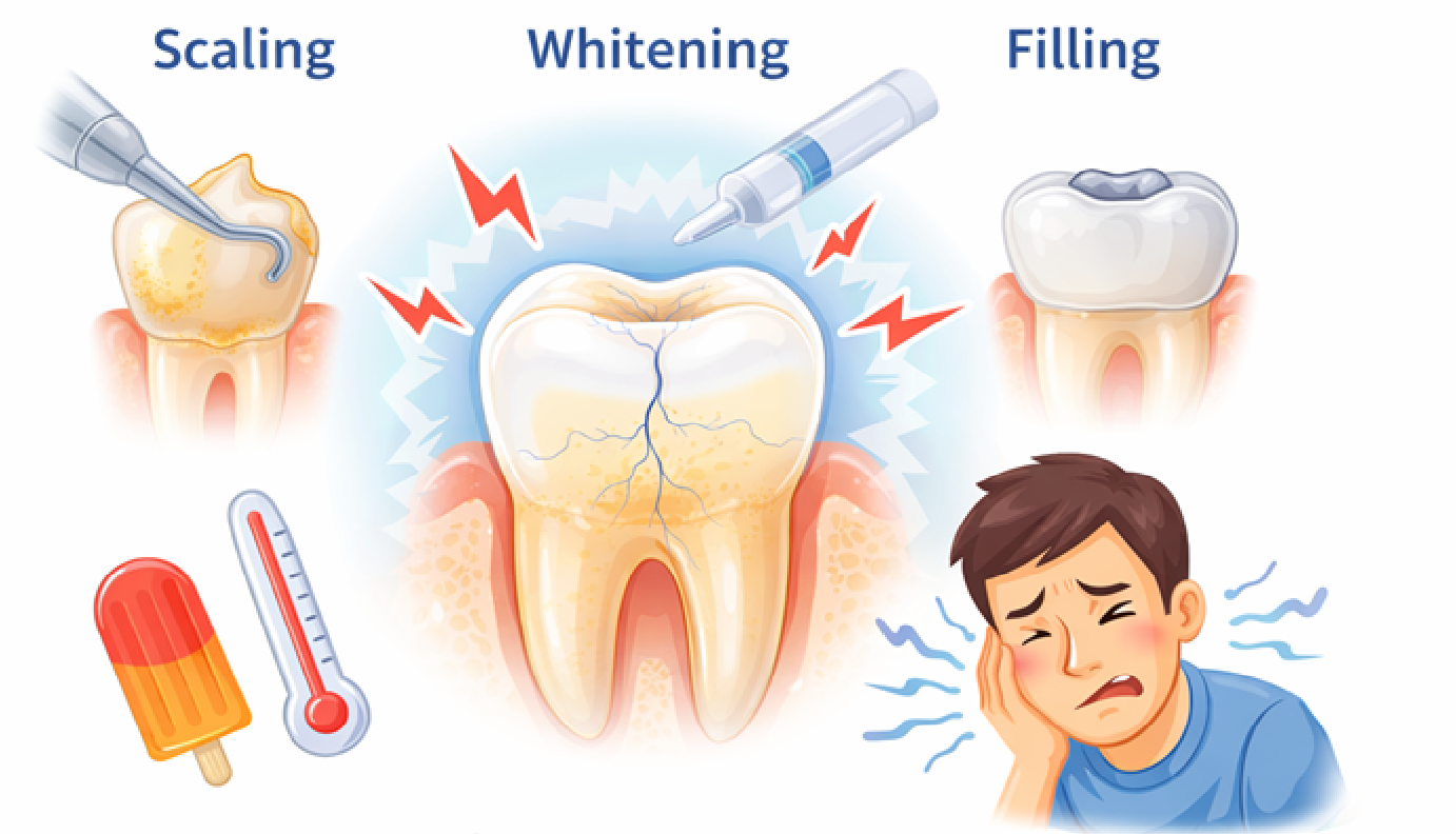 치과치료 후 일시적 과민 반응