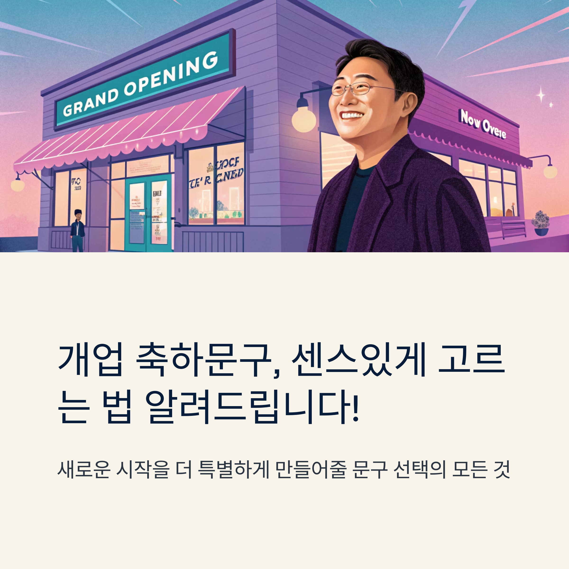 개업 축하문구 센스있게 고르는 법