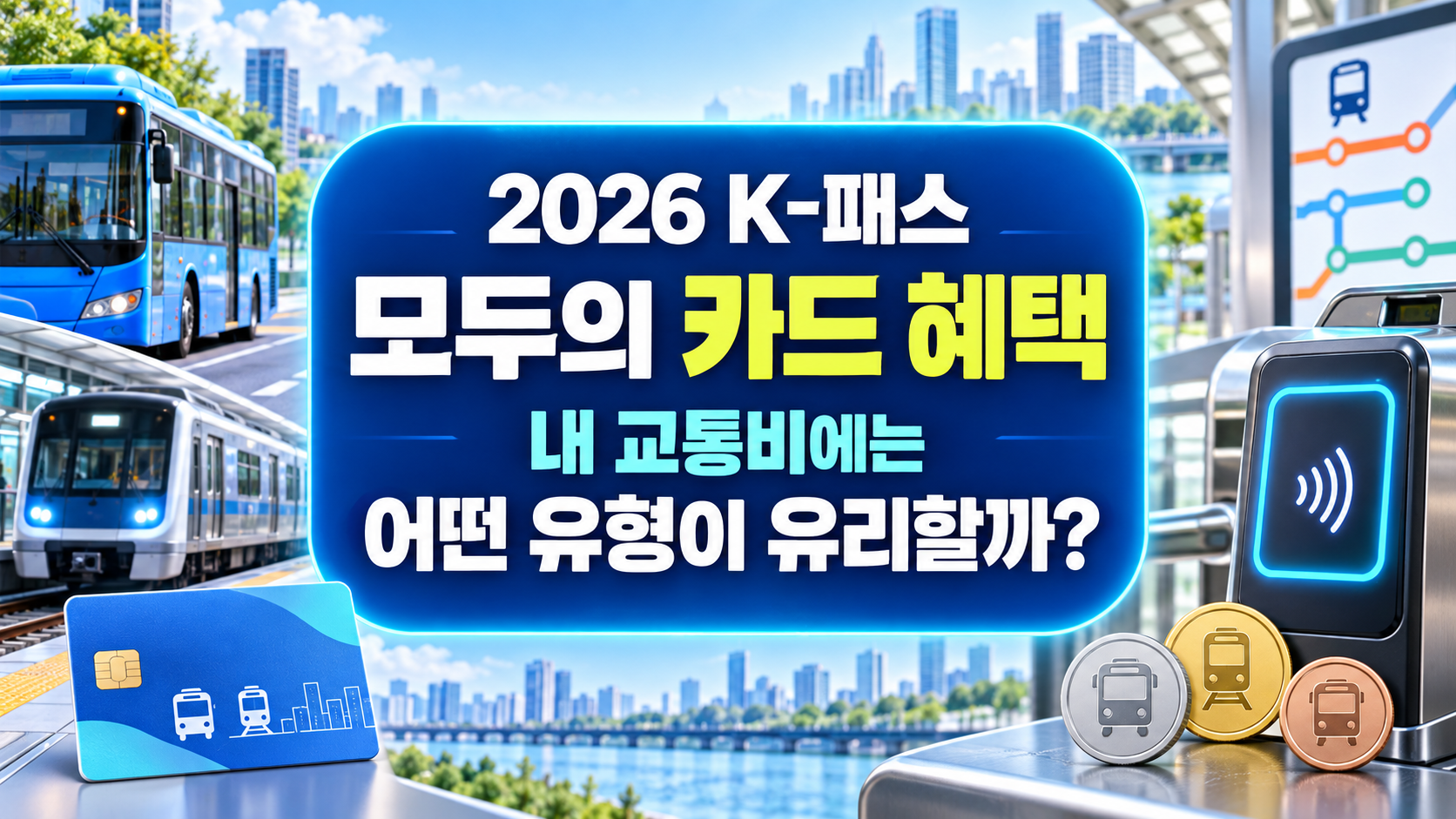 2026 K-패스 모두의 카드 혜택: 내 교통비에는 어떤 유형이 유리할까? 총정리