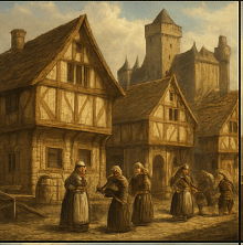 봉건 사회 농노의 일상생활 관련 이미지