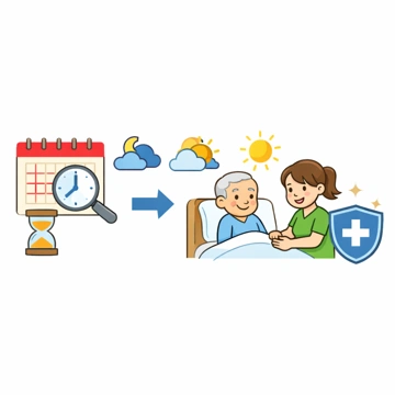 간병인보험 면책기간과 대기기간 구조 설명1