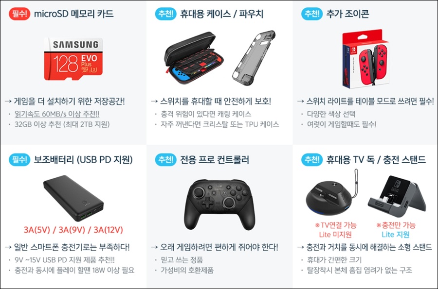 주변기기들