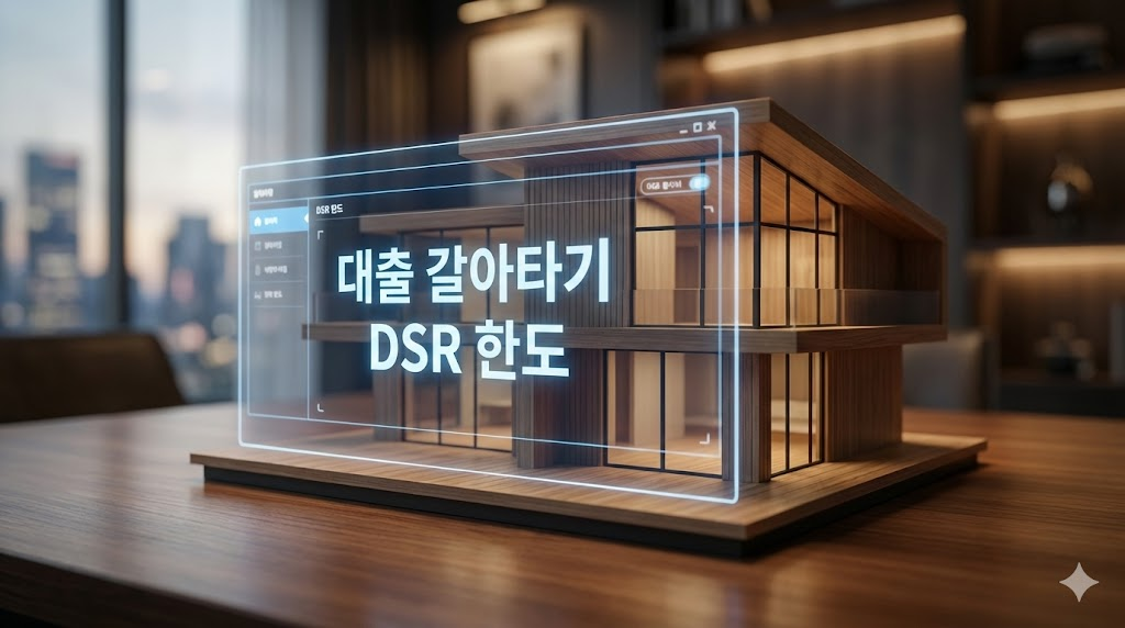 대출 갈아타기 및 DSR 한도 계산 정보 이미지