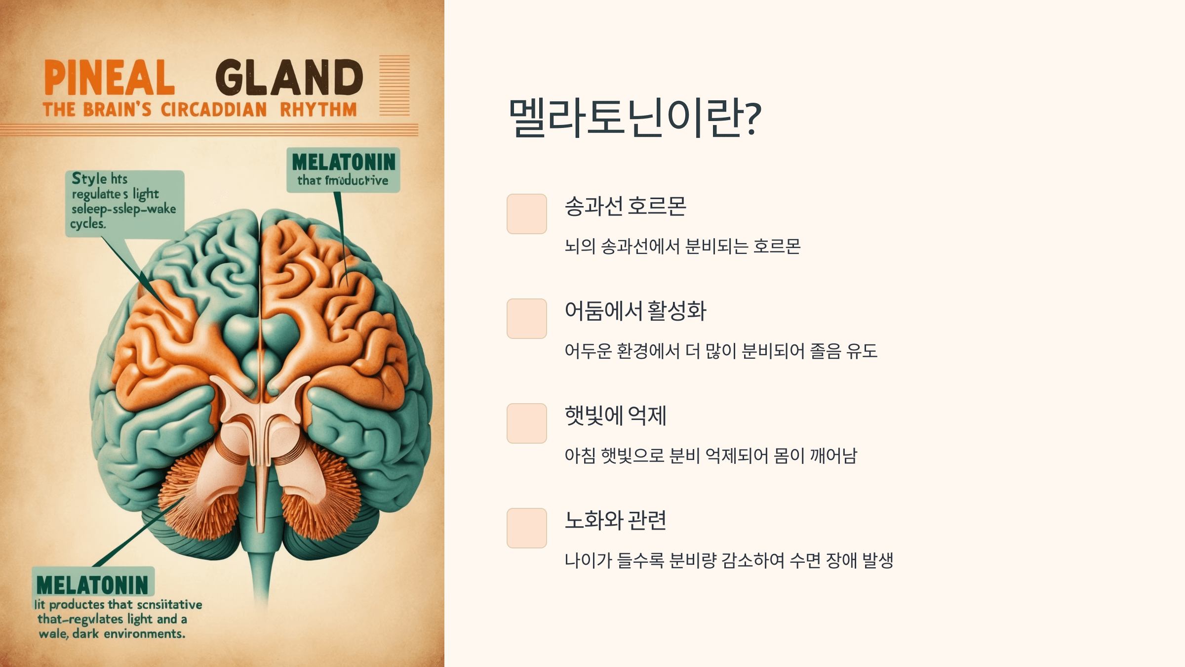 멜라토닌과 관련된 사진입니다.