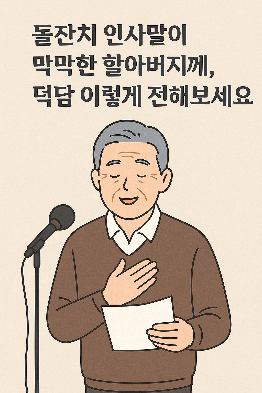 돌잔치 인사말이 막막한 할아버지께, 덕담 이렇게 전해보세요