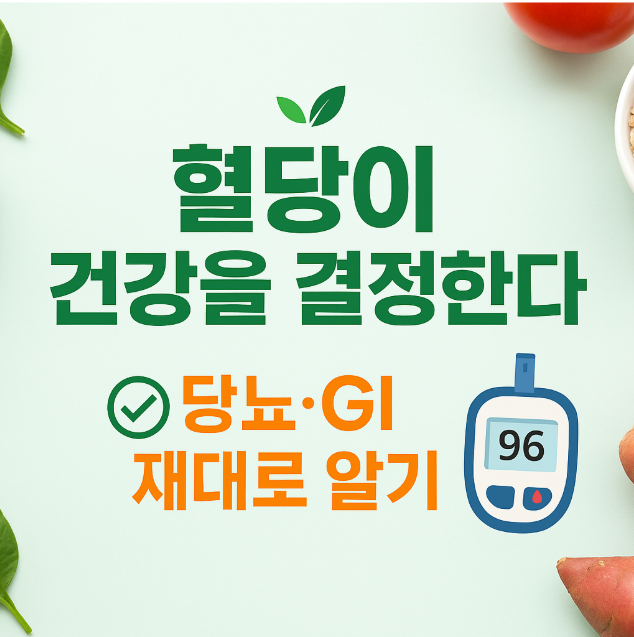 당뇨와 GI (혈당관리)지수 알고 계신가요?