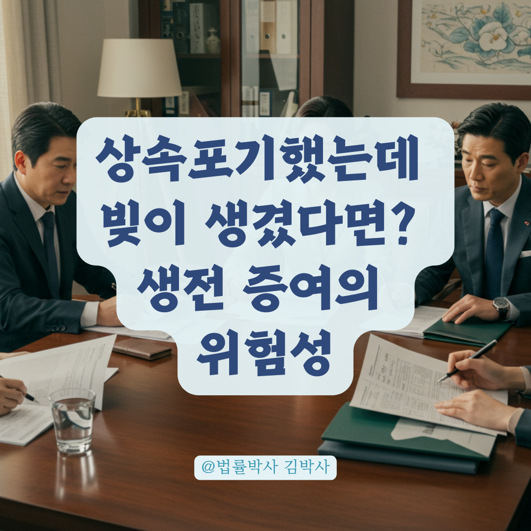 부채 있는 부모 재산 증여, 상속포기로 끝나지 않을 수 있습니다