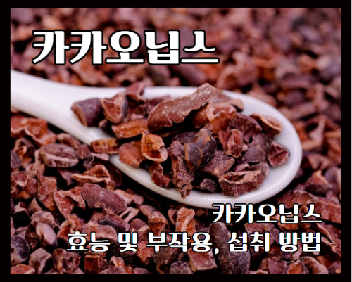 카카오닙스 효능 7가지와 부작용 및 카카오닙스 먹는 법