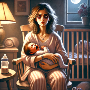 출산 후 수면 부족과 호르몬 변화로 힘든 엄마