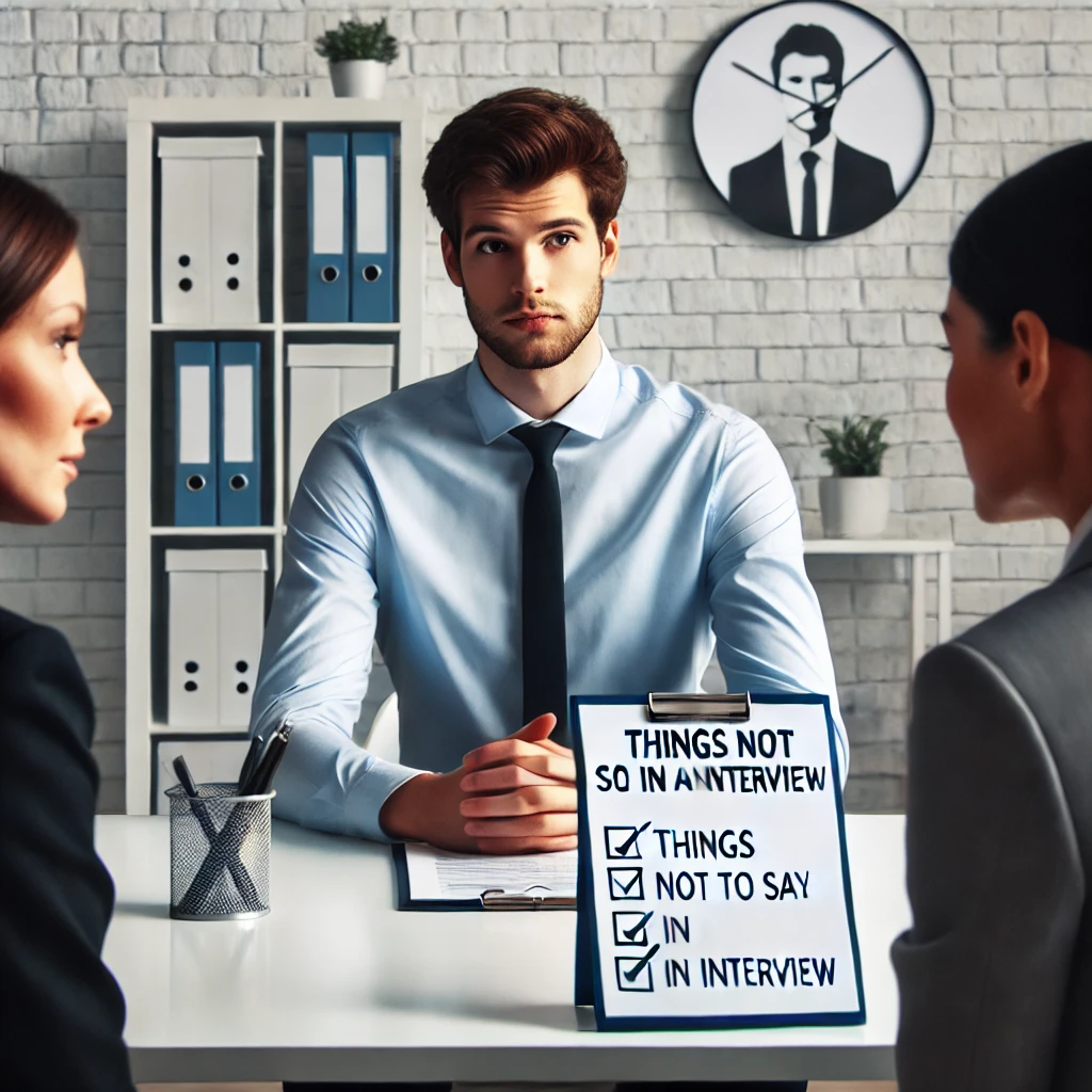 면접에서 절대 하면 안 되는 말 10가지 합격하는 면접 전략 & 올바른 답변법