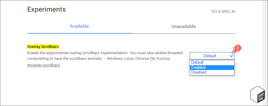 Overlay Scrollbars Enabled