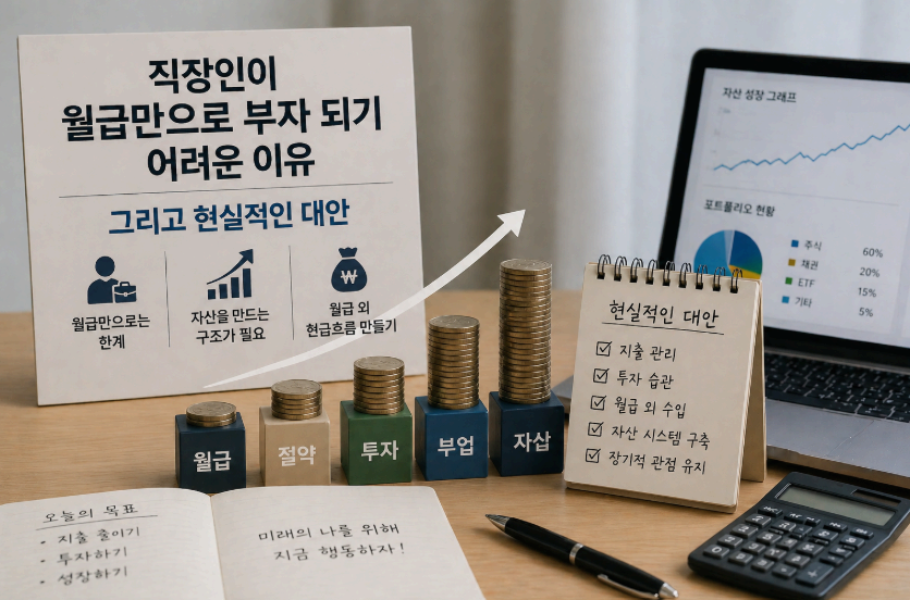 직장인이 월급만으로 부자 되기 어려운 이유와 현실적인 자산관리 전략